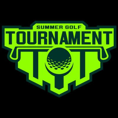 Tournament Summer golf logo template Thumbnail