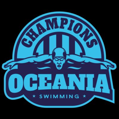 Oceania Champions Swimming logo template Thumbnail