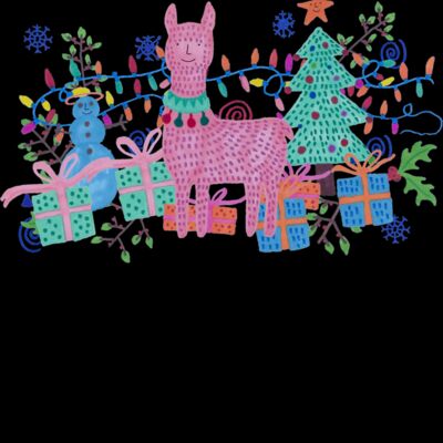 falalala llama -black Thumbnail