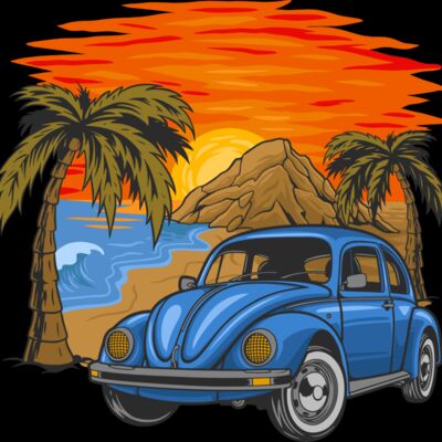 palm tree car Thumbnail