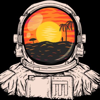 sunset astronaught Thumbnail