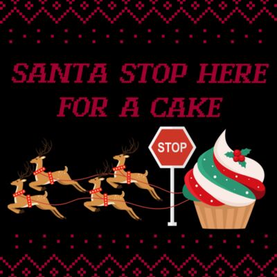 Cafe Cake - Santa Stop Here Thumbnail