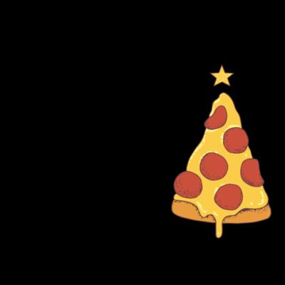 Santa Stop Here For A Pizza - Black Thumbnail