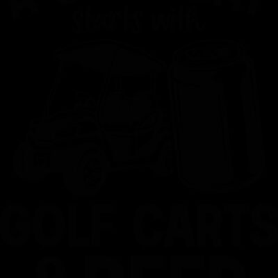 A Good Day Starts With Golf Carts And Beer SVG Thumbnail