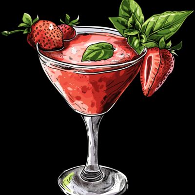 Strawberry and Basil Margarita Thumbnail